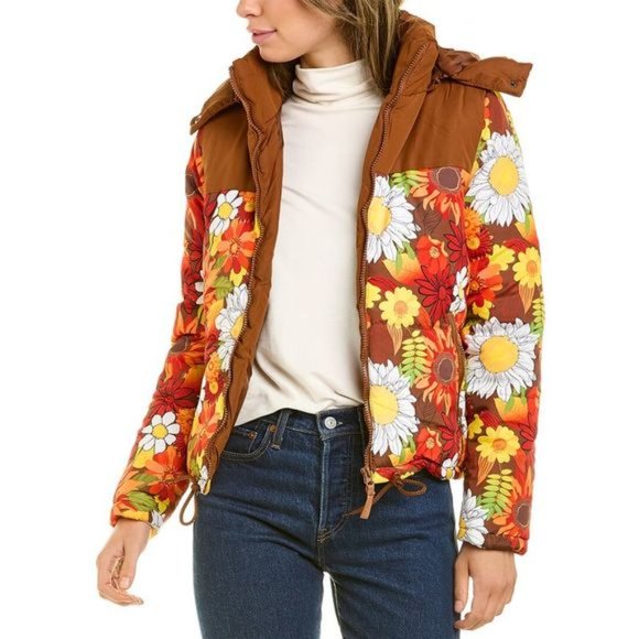 Therapy floral puffer coat jacket - size large - Picture 2 of 9